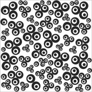 Plaque de texture Cernit pour la pâte polymère 9 cm - Contemporary Clovers x1