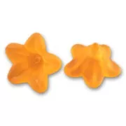 Fleurs  6x12 mm Orange Frosted x10