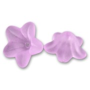 Fleurs  6x12 mm Violet Frosted x10