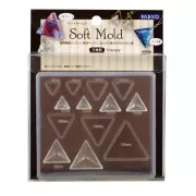 Moule silicone pour réaliser des triangles - Padico - pour résine x1