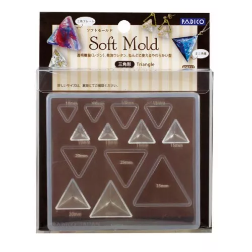 Moule silicone pour réaliser des triangles - Padico - pour résine x1