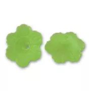 Fleurs  4x11 mm Green Frosted x10