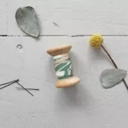 Passepoil Crêpe de viscose Atelier Brunette 10 mm - Canopy Cactus x1m