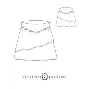 Patron de couture femme Atelier Scämmit - Charme - 2 variations possibles - Jupe|raw }}