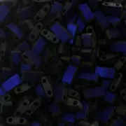 Miyuki Half Tila Beads 5x2.3x1.9mm HTL-55110 - Black Azuro Full Mat x10g