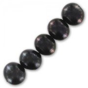 Perles d'eau douce 8 mm Dark Grey Irisé x4