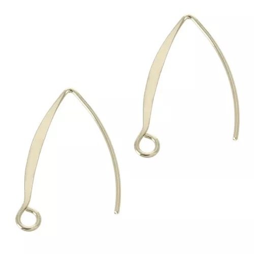 Crochets d'oreilles à décorer 24 mm - Doré x2