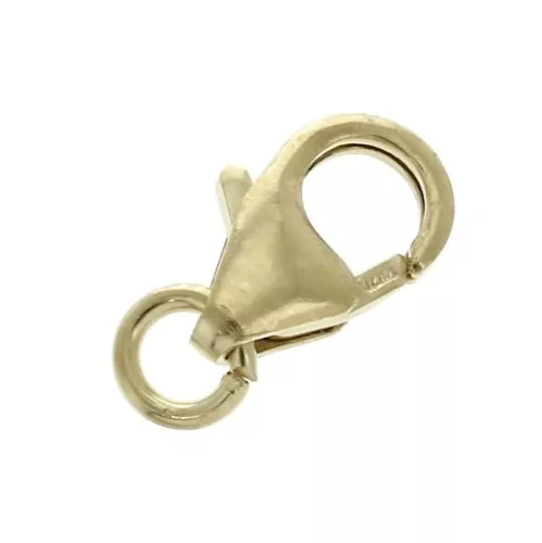 Fermoirs mousquetons 9 mm - Gold filled (or laminé) x10