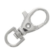 Porte clés mousqueton 37 mm - Rhodié x1|raw }}