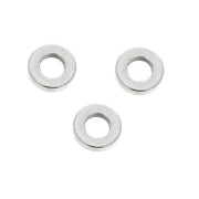 Perles rondelles Heishi en laiton disques plats percés 4x0.8mm Placage Argent fin vieilli x10|raw }}