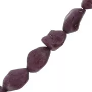 Perle irrégulière 15 mm Howlite teintée - Violet x1