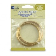 Fil de laiton brut Artistic Wire 1.29 mm anti-ternissement x3m|raw }}