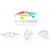 Diamonduo 2-hole 5x8 mm Full Dorado x10g