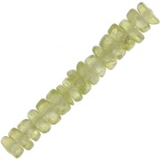 Perles rondelles Heishi en pierre gemme 4x2 mm - Péridot x20|raw }}