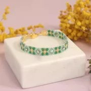 Embout tissage perles Miyuki 11/0 exclu Perles & co Bohème 9 mm Argenté