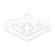 Embout tissage perles Miyuki 11/0 exclu Perles & co Etoile 18 mm Argenté|raw }}