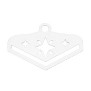 Embout pour tissage de perles Miyuki 11/0 exclu Perles & co Etoile 18mm Argent 925