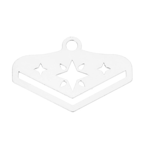 Embout pour tissage de perles Miyuki 11/0 exclu Perles & co Etoile 18mm Argent 925