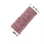Fil à broder métallisé tressé 16 Au ver à soie pour broderie - Rose (007) x10m