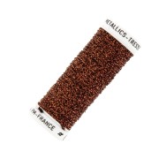 Fil à broder métallisé tressé 16 Au ver à soie pour broderie Orange Noir (035)x10m|raw }}