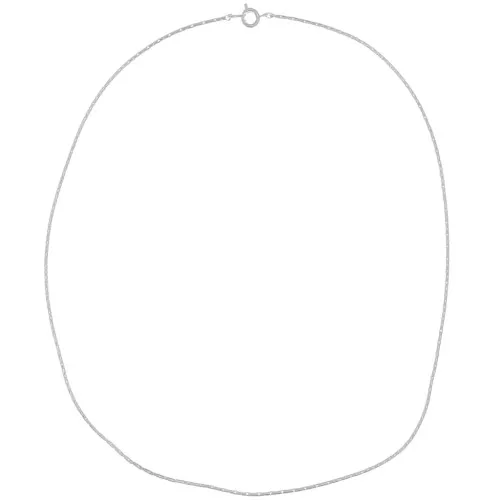Tour de cou maille paloma1,3 mm Placage argent finx 45 cm