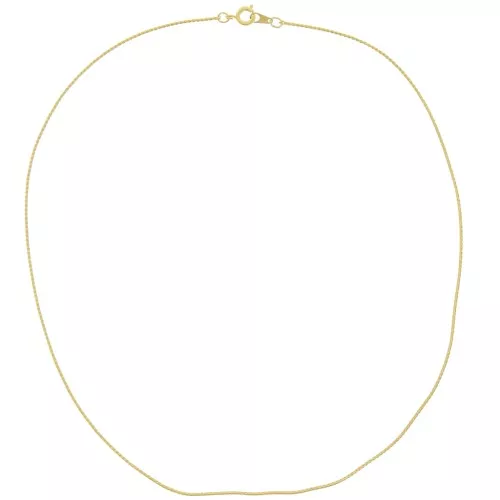 Tour de cou maille serpentine 1,1 mm Doré à l'or fin x 45 cm