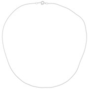 Tour de cou maille serpentine 1,1 mm Placage argent finx 45 cm|raw }}