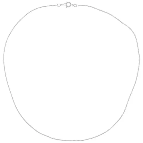 Tour de cou maille serpentine 1,1 mm Placage argent finx 45 cm
