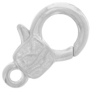 Fermoir mousqueton décoré 22 mm - Rhodié x1