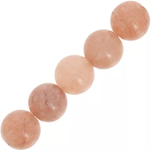Perles rondes 8 mm pierre gemme Sun Stone- Pierre de soleil x10
