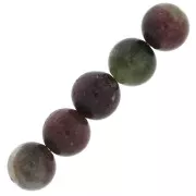Perles rondes en pierre gemme 6 mm - Tourmaline x15