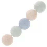 Perles rondes en pierre gemme 6 mm - Morganite x15