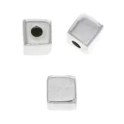 Perle Cube 4 mm en Argent 925 pour créations de bijoux fantaisie x1