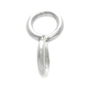 Anneaux en 8 contrarié - anneaux soudés - 10x5 mm en Argent 925 x1|raw }}