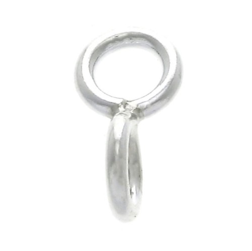 Anneaux en 8 contrarié - anneaux soudés - 10x5 mm en Argent 925 x1