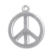 Breloque peace 17 mm en Argent 925 x1