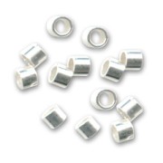 Tubes à écraser 1,5x2 mm en Argent 925 x50|raw }}