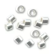 Tubes à écraser 1,5x2 mm en Argent 925 x50
