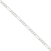 Chaîne maille Figaro alternée (1x3) 1.8 mm - Argent 925 x50cm|raw }}
