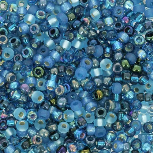 Mix de rocailles Miyuki 11/0 MIX-29 - Deep Blue Sea x8gr