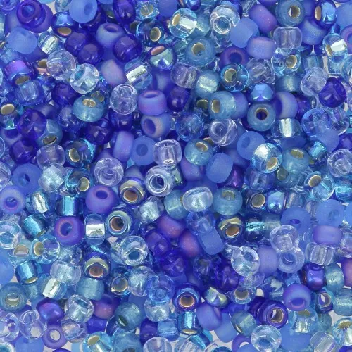 Mix de rocailles Miyuki 11/0 MIX-07 - Blueberry Pie x8gr