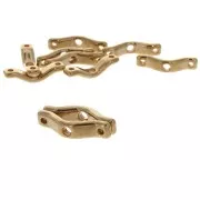 Intercalaires 3 trous - BowTrio - 18x4 mm doré rose x10