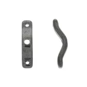 Intercalaires 3 trous - BowTrio - 18x4 mm Gunmetal x10