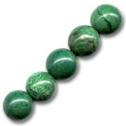 Perle ronde 12 mm pierre gemme imitation Chrysocolle x1|raw }}