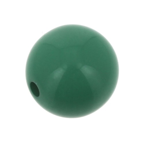 Perle en résine opaque 12 mm Vert x1