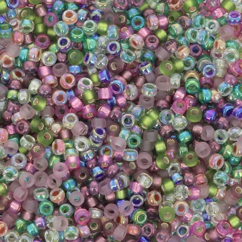 Mix de rocailles Miyuki 15/0 MIX-046 - Heather x8gr