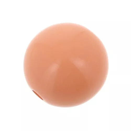 Perle en résine opaque 12 mm corail x1