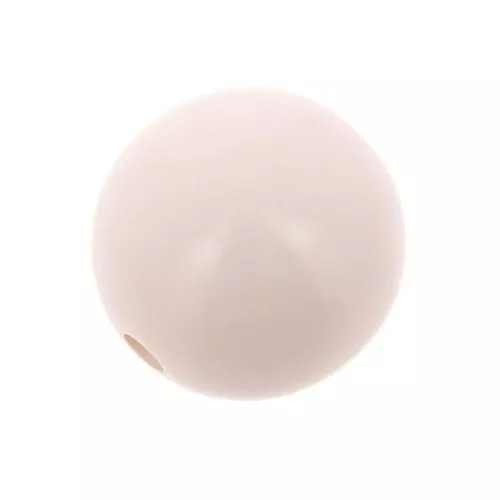 Perle en résine opaque 12 mm Rose pastel x1