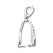 Attache pendentif 24 mm argenté x1