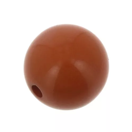 Perle en résine opaque 12 mm Terracotta x1